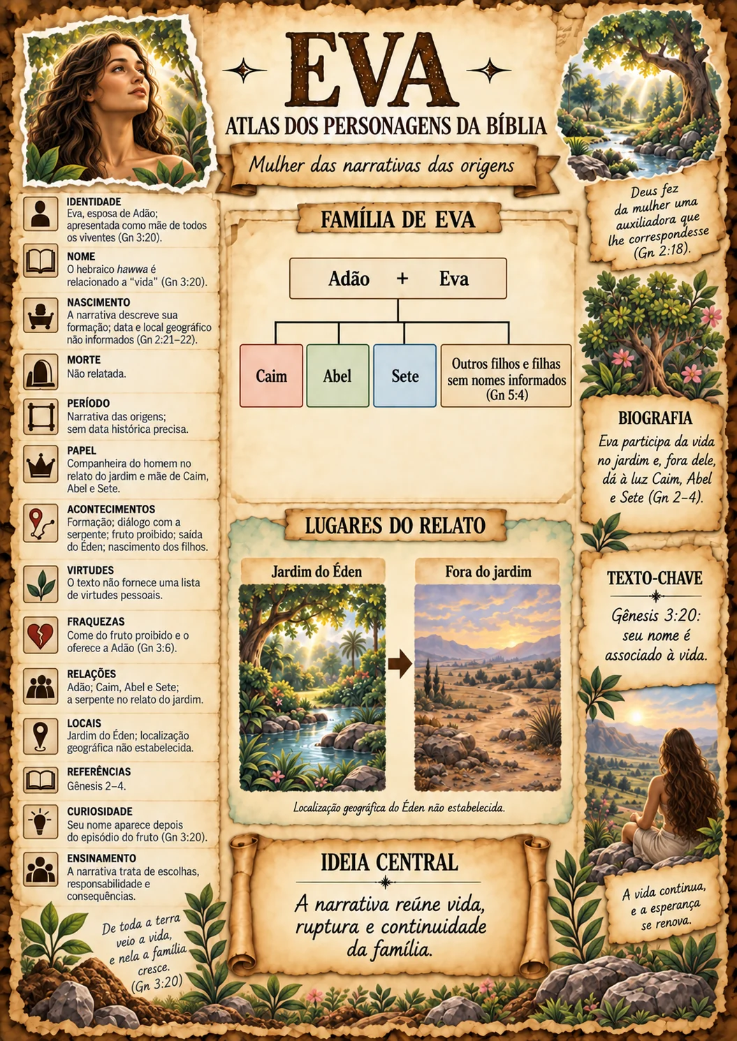 Ficha visual completa de Eva